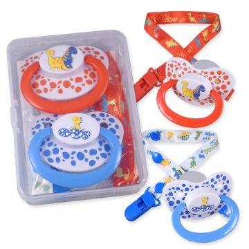 Rearz Pacifiers with Clip,Multiple Prints