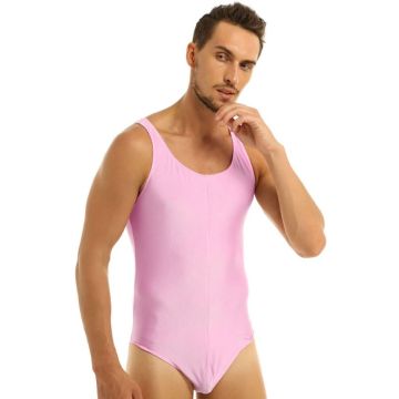 Pink Tanktop Bodysuit for Adults