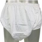 Pull-Up Pants with Breathable PUL Backing, White