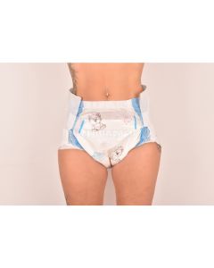 Cloudrys Cloud Print Diapers, Plastic Backed