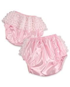 Pink Satin Rhumba Waterproof Panties